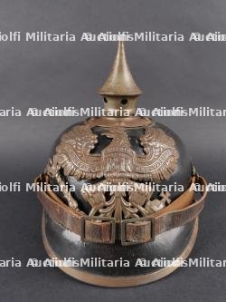 Casque à pointe M1915 Prussien marquages saxons 106R et 133R. Prussian M1915 pickelhaube with Saxon markings 106R and 133R