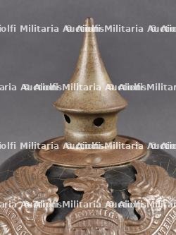 Casque à pointe M1915 Prussien marquages saxons 106R et 133R. Prussian M1915 pickelhaube with Saxon markings 106R and 133R — miniature 3