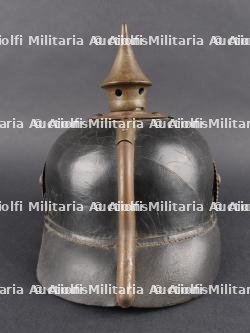 Casque à pointe M1915 Prussien marquages saxons 106R et 133R. Prussian M1915 pickelhaube with Saxon markings 106R and 133R — miniature 6