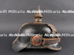 Casque à pointe M1915 Prussien marquages saxons 106R et 133R. Prussian M1915 pickelhaube with Saxon markings 106R and 133R — photo 7