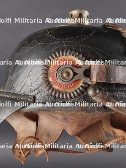 Casque à pointe M1915 Prussien marquages saxons 106R et 133R. Prussian M1915 pickelhaube with Saxon markings 106R and 133R — miniature 20