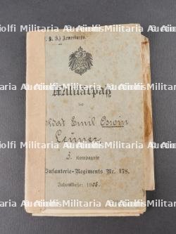 Lot de 5 Militärpass et documents saxons. Set of five Militärpass and Saxon documents — photo 2