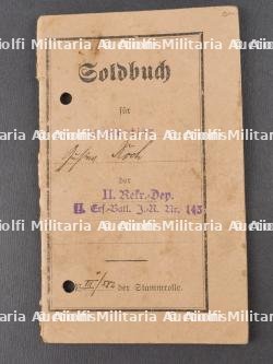 Lot de Militärpass infanterie Alsace Lorraine, Saxe Weimar, Mecklenburg. Infantry Militärpass set from Alsace Lorraine Saxony Weimar Mecklenburg — photo 16