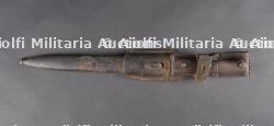 Baïonnette allemande 84-98 avec fourreau et porte fourreau. German 84-98 bayonet with scabbard and frog — photo 1