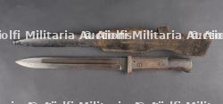 Baïonnette allemande 84-98 avec fourreau et porte fourreau. German 84-98 bayonet with scabbard and frog — miniature 3