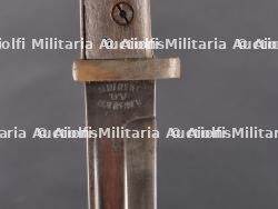 Baïonnette allemande 84-98 avec fourreau et porte fourreau. German 84-98 bayonet with scabbard and frog — miniature 11
