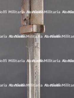 Baïonnette allemande 84-98 avec fourreau et porte fourreau. German 84-98 bayonet with scabbard and frog — miniature 12