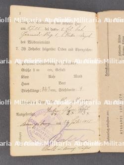 Lot Militärpass et Soldbuch de Grenadier. Militärpass and Soldbuch set of a Grenadier — photo 13