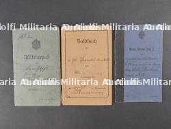 Lot de 9 Militärpass et livrets d'infanterie. Set of nine Militärpass and infantry booklets — miniature 6
