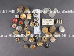 Plaques d'identités, cocardes et boutons Allemagne ww1. WWI German identity tags cockades and buttons — photo 1