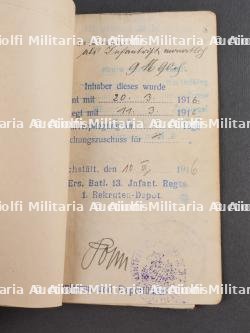 Lot Soldbuch bavarois dont un du Bayerisches RIR 16 List. Set of Bavarian Soldbuch including one from Bayerisches RIR 16 List — photo 10