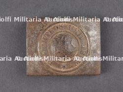 Boucles de ceinturon Wurtemberg et embase de pointe M1915. Württemberg belt buckles and M1915 spike helmet base — photo 3