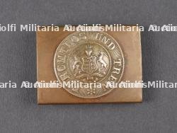 Boucles de ceinturon Wurtemberg et embase de pointe M1915. Württemberg belt buckles and M1915 spike helmet base — miniature 6