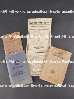 Lot de 5 documents de soldats du Württemberg. Set of five Württemberg soldier documents