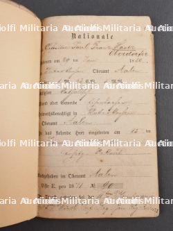 Lot de 5 documents de soldats du Württemberg. Set of five Württemberg soldier documents — photo 12