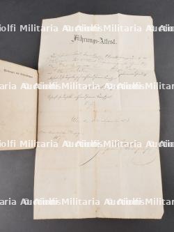 Lot de 5 documents de soldats du Württemberg. Set of five Württemberg soldier documents — photo 17