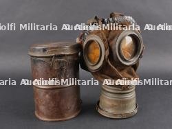 Masque anti-gaz allemand Lederschutzmaske. WWI German gas mask Lederschutzmaske — photo 1
