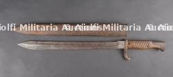 Deux baïonnettes allemandes 98-05 à dents de scie meulées. Two German 98-05 bayonets with ground-down sawbacks — photo 3