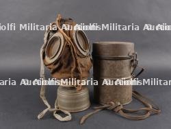 Masque anti-gaz allemand Lederschutzmaske. WWI German gas mask Lederschutzmaske