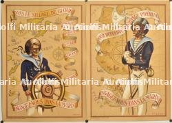 Ensemble d’affiches « engagez-vous dans la marine ». Set of Join the Navy posters. — photo 1