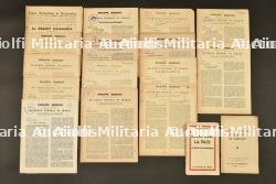 Lot comprenant divers documents et fascicules. Lot including various documents and booklets.
