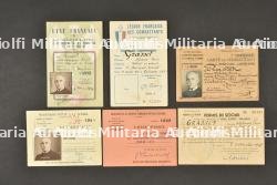 Ensembles de cartes d'un officier sous Vichy. Sets of cards belonging to an officer under Vichy. — photo 1