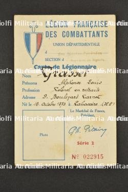 Ensembles de cartes d'un officier sous Vichy. Sets of cards belonging to an officer under Vichy. — miniature 2