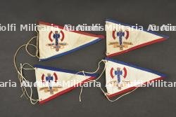 Lot de 4 Fanions Patriotiques État français. Set of 4 Patriotic Pennants of the French State. — photo 1