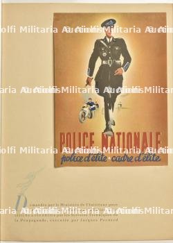Petite affichette police nationale. Small leaflet, national police