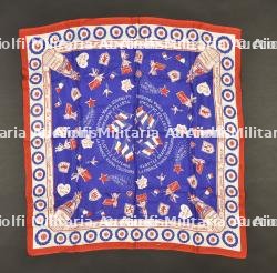 Foulard en soie à l’effigie du maréchal Pétain et du Général Weygand. Silk Scarf Featuring Marshal Pétain and General Weygand
