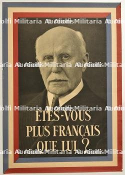 Ensemble d’affiches Pétain et propagande. Set of Pétain and propaganda posters.