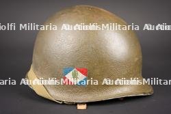 Casque de parachutiste US légion étrangère. U.S. paratrooper helmet used by the Foreign Legion. — photo 4