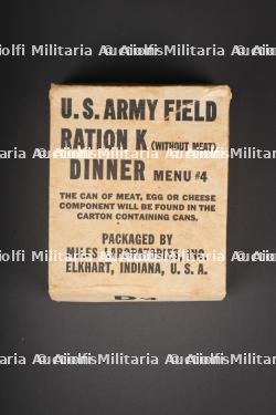 Boite de ration Type K.US Army Type K ration box.