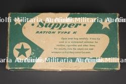 Boite de ration Supper K. US Army Supper K ration box. — photo 1