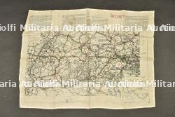 Carte d'évasion en soie.