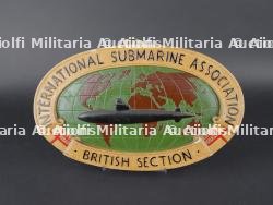 Plaque vernissé sous-marin britannique. Varnished British submarine plaque. — photo 1