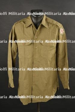 Chemise moutarde de la 6ème Armée US.