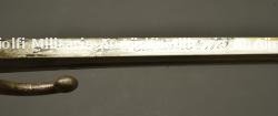 Sabre baïonnette Chassepot modèle 1866 avec porte fourreau. Chassepot Model 1866 sword bayonet with frog — photo 3