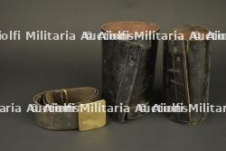 Ceinturon français M1845 du 72e de Ligne et guêtres noires. French M1845 belt rig of the 72nd Line Infantry Regiment with black gaiters