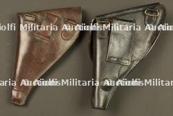 Lot de deux étuis pour revolver français 1873 et 1892. Lot of two holsters for French Model 1873 and Model 1892 revolvers — miniature 4