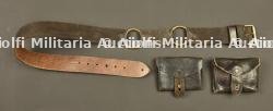 Ceinturon et cartouchières d'artilleur français. French artillery belt and cartridge pouches — photo 1