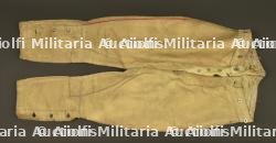 Pantalon culotte français d'artilleur en ratine. French artillery ratine cloth breeches — photo 1