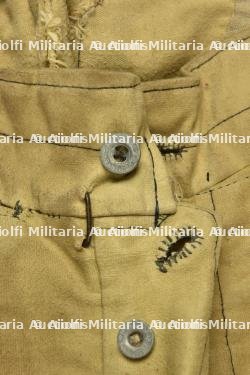 Pantalon culotte français d'artilleur en ratine. French artillery ratine cloth breeches — photo 5