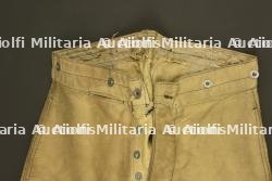 Pantalon culotte français d'artilleur en ratine. French artillery ratine cloth breeches — miniature 8