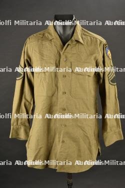 Chemise moutarde de la 13ème Airborne.