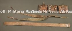 Ensemble brelage français en cuir riveté. French riveted leather webbing equipment set — photo 6