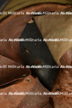 Casque Adrian modèle 1915 d'infanterie coloniale peinture moutarde — photo 3