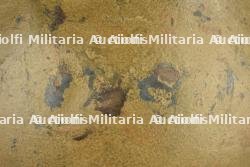 Casque Adrian modèle 1915 d'infanterie coloniale peinture moutarde — photo 6