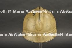Casque Adrian modèle 1915 d'infanterie coloniale peinture moutarde — miniature 8