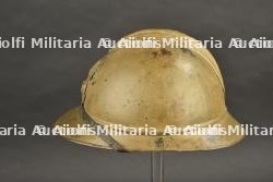 Casque Adrian modèle 1915 d'infanterie coloniale peinture moutarde — photo 9